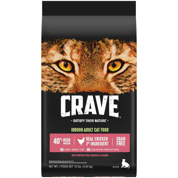 Grain Free Indoor Adult Dry Cat Food with Protein from Chicken & Salmon, 2 Lb. Bag - Shop for less