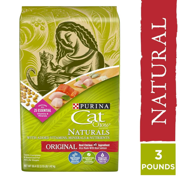 Purina Natural Dry Cat Food, Naturals Original, 3.15 Lb. Bag - Shop for less