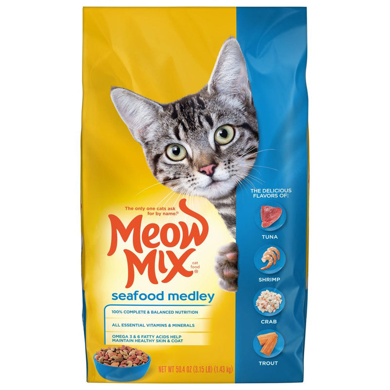 Seafood Medley Dry Cat Food, 3.15-Pound - Shop for less