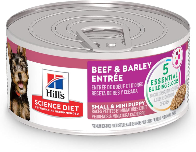 Puppy Small and Mini Wet Dog Food, Beef & Barley Entrée, 5.8 Oz. Cans, 24-Pack - Shop for less