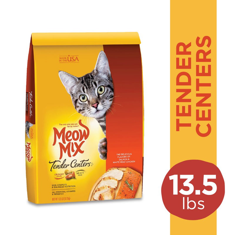 Tender Centers Salmon & White Meat Chicken Dry Cat Food, 13.5 Pounds - Shop for less