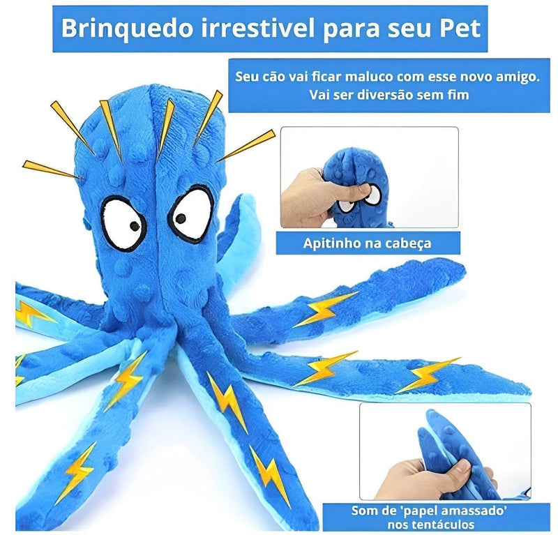 Octopus Octopus Plush Pet Dog Toy with Unique Internal Whistle - Shop for less