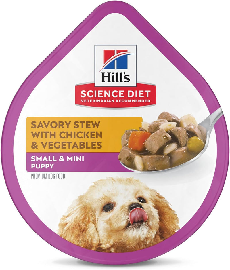 Wet Dog Food, Puppy, Small Paws for Small Breeds, Savory Stew with Chicken & Vegetables Recipe, 3.5 Oz (Pack of 12) Trays - Shop for less