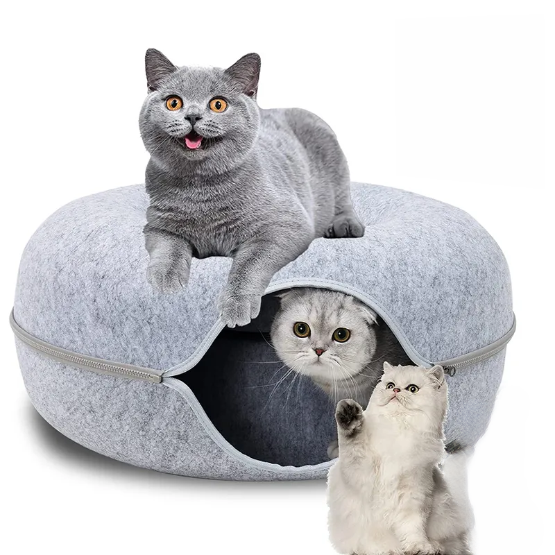 Wool Felt Cave Tunnel Walk for Cats - Shop for less