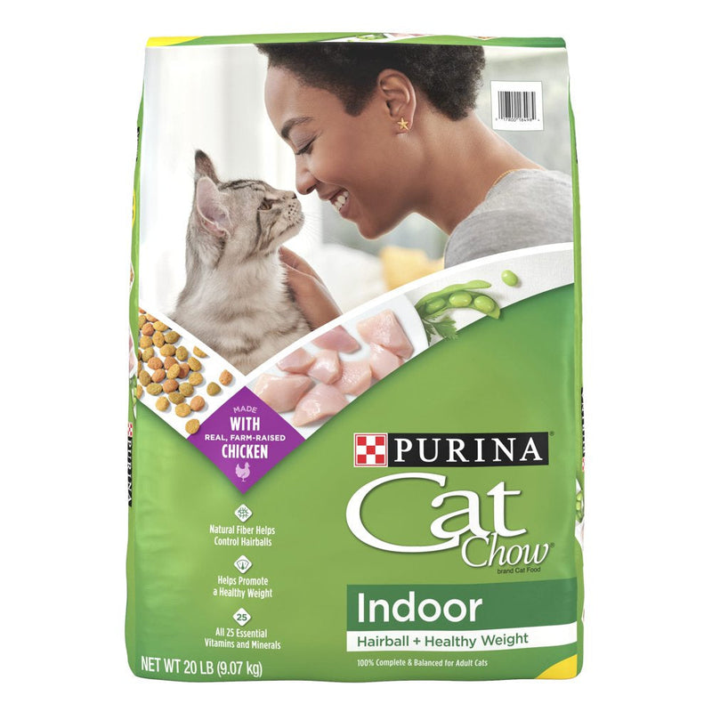 Purina Dry Cat Food, Healthy Weight & Hairball Indoor Whole Grain Chicken, 20 Lb Bag - Shop for less