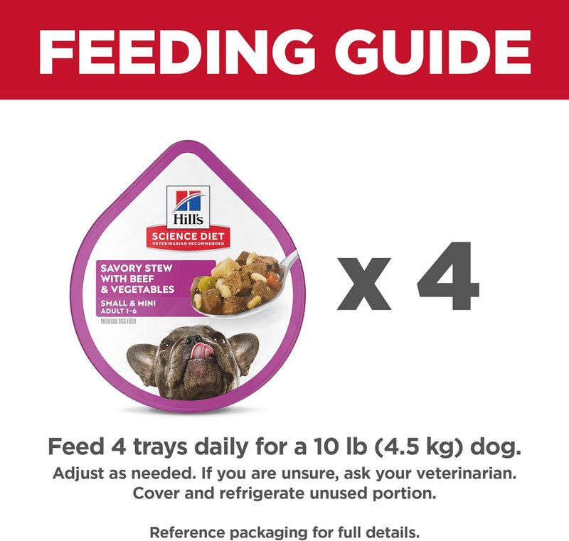 Wet Dog Food, Adult, Small Paws for Small Breeds, Savory Stew Beef & Vegetables Pack of 12 - Shop for less