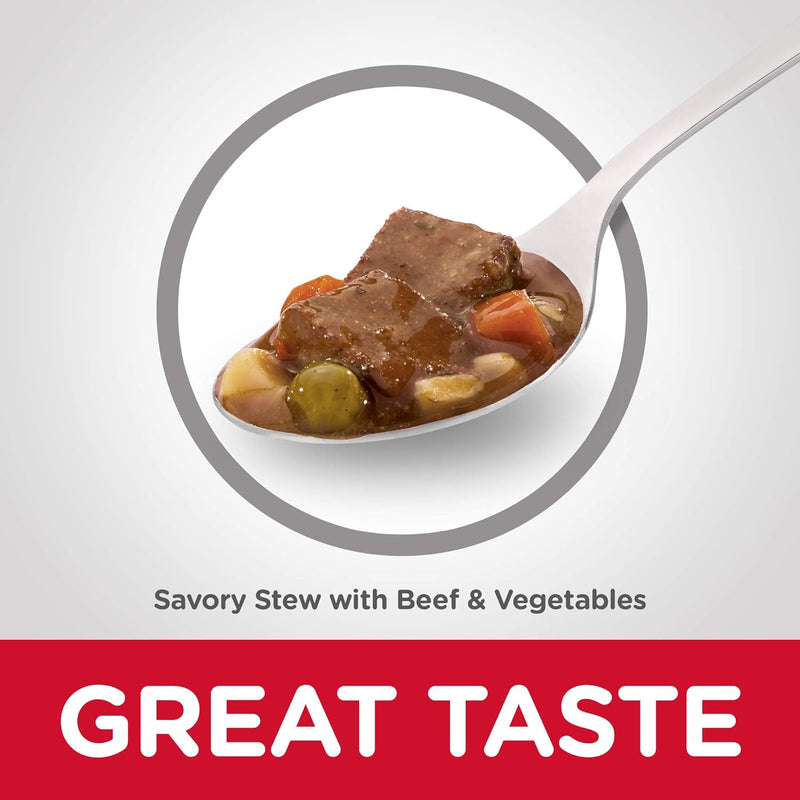 Senior 7+ Canned Dog Food, Savory Stew with Beef & Vegetables, 12.8 Oz. Cans, 12-Pack - Shop for less