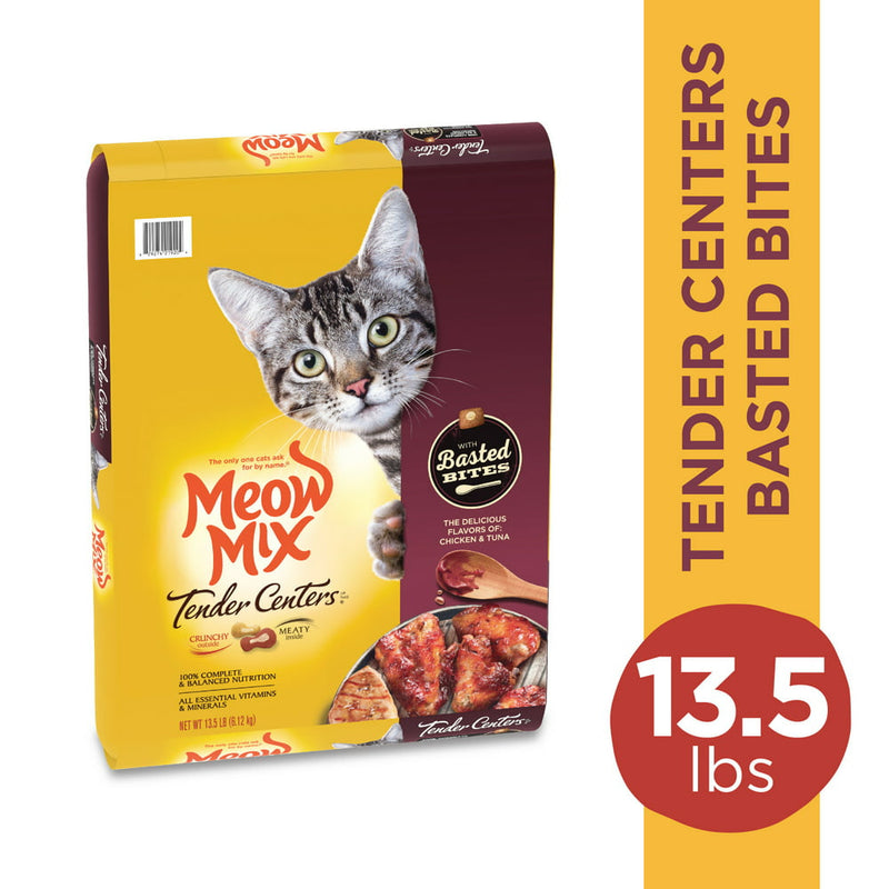 Tender Centers with Basted Bites, Chicken and Tuna Flavored Dry Cat Food, 13.5-Pound - Shop for less