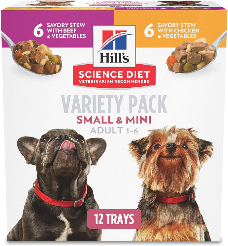 Wet Dog Food, Adult, Small Paws for Small Breeds, Savory Stew Beef & Vegetables Pack of 12 - Shop for less