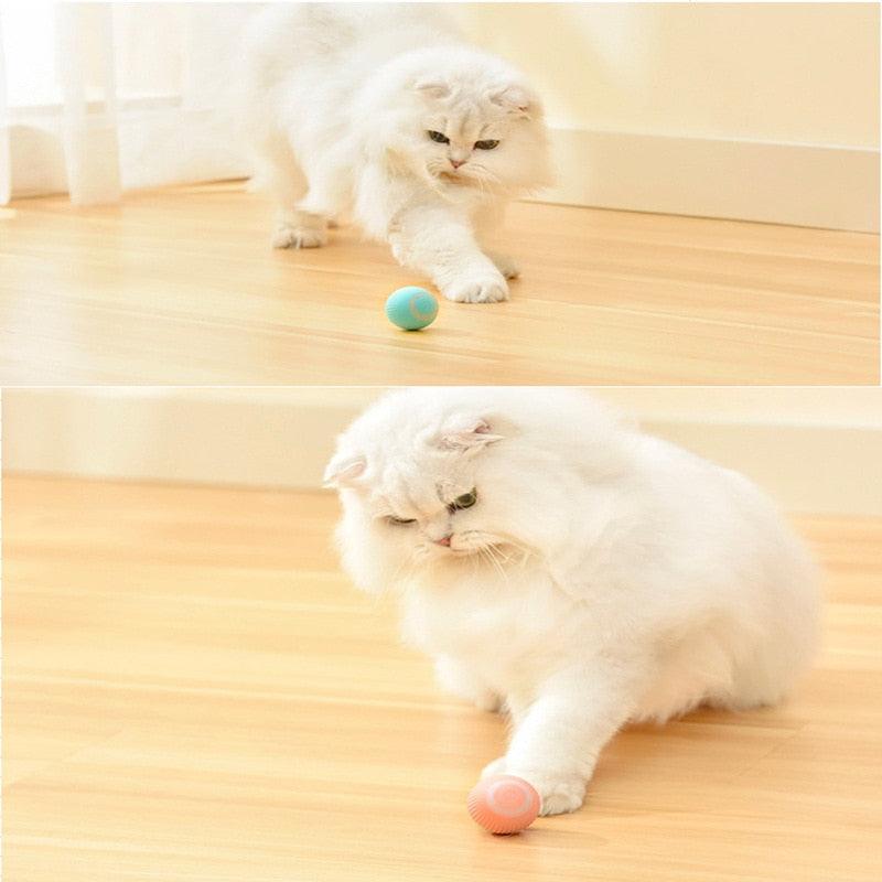 USB Automatic Smart Interactive Cat Toy, Smart Ball Rolling Ball - Shop for less