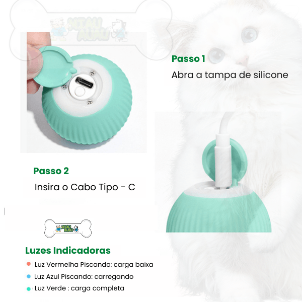 USB Automatic Smart Interactive Cat Toy, Smart Ball Rolling Ball - Shop for less