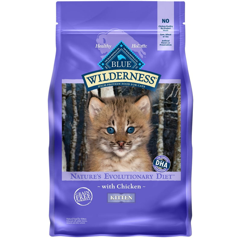 Wilderness High Protein Chicken Dry Cat Food for Kittens, Grain-Free, 2 Lb. Bag - Shop for less