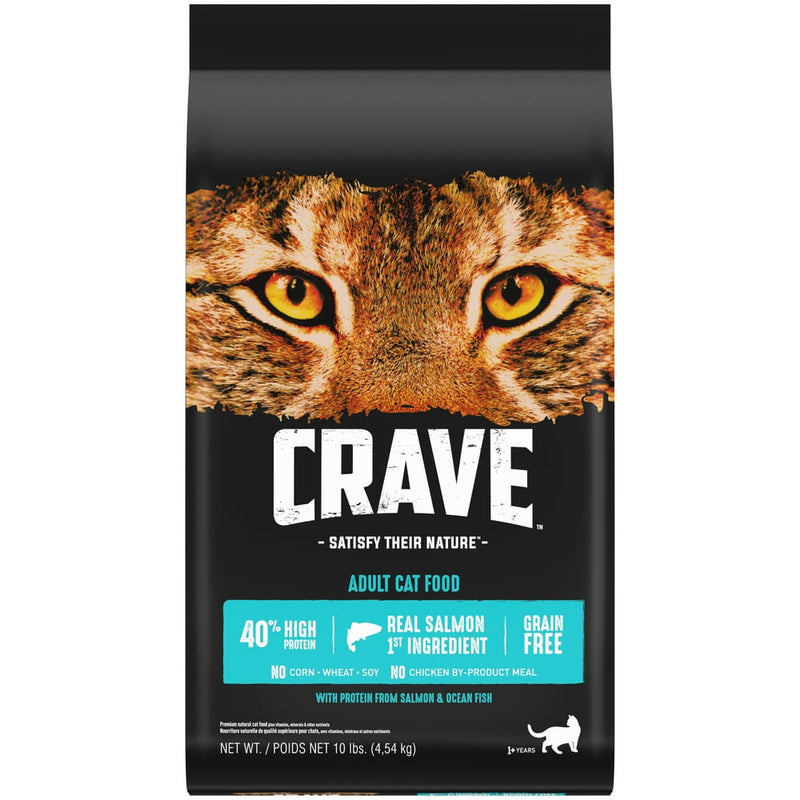 Grain Free with Protein from Salmon & Ocean Fish Dry Adult Cat Food, 4 Pound Bag - Shop for less