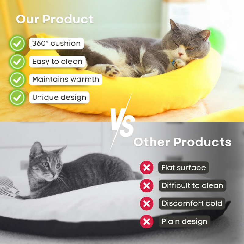 Cat Banana Bed - Shop for less