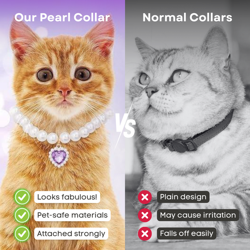 Cat Pearl Collar - Shop for less