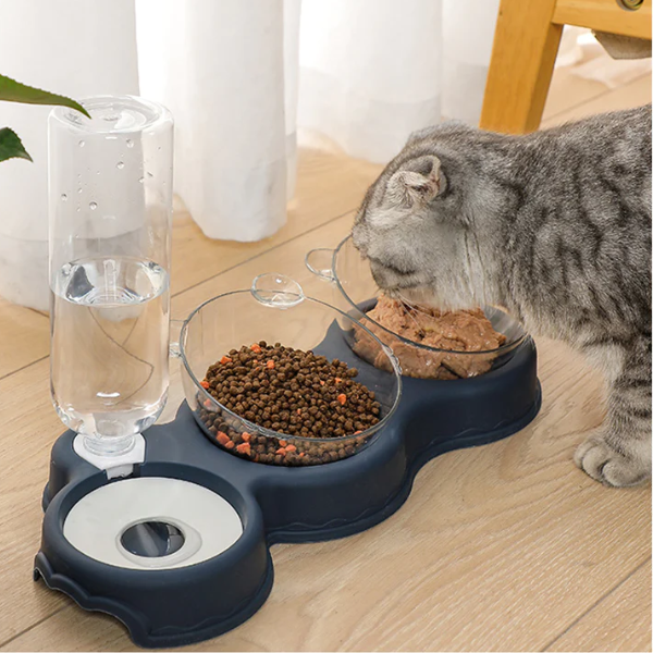 3 in 1 Cat Drinking Fountain and Feeder - Shop for less