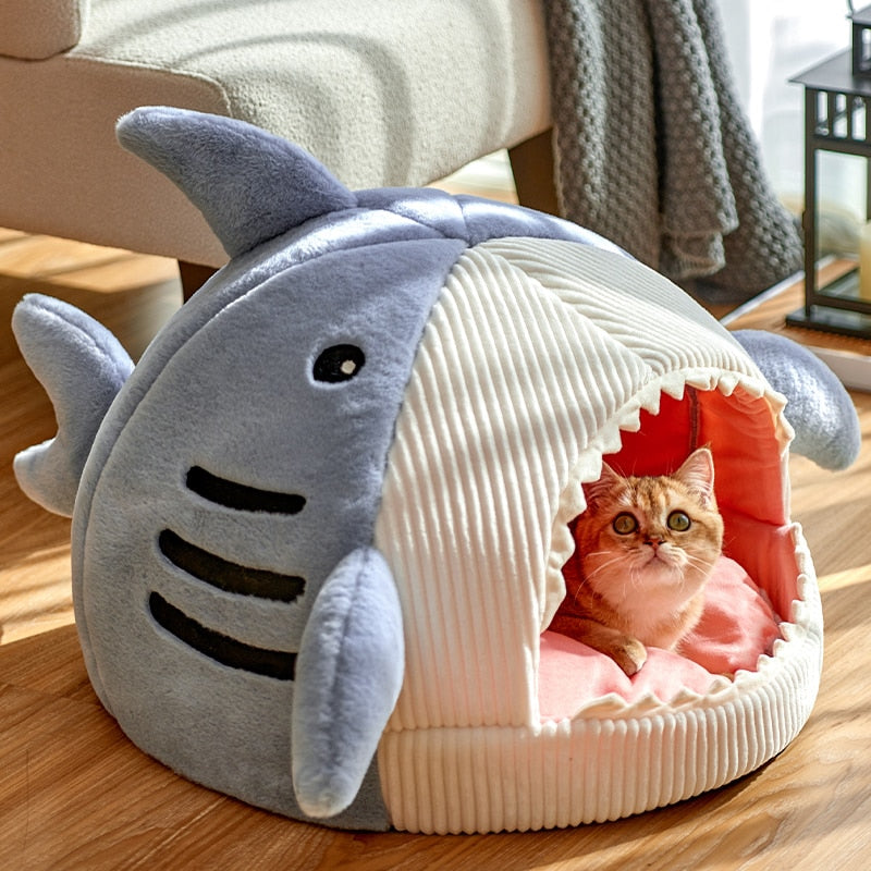 Cat Bed With Thermal Protection - Shark Cat - Shop for less