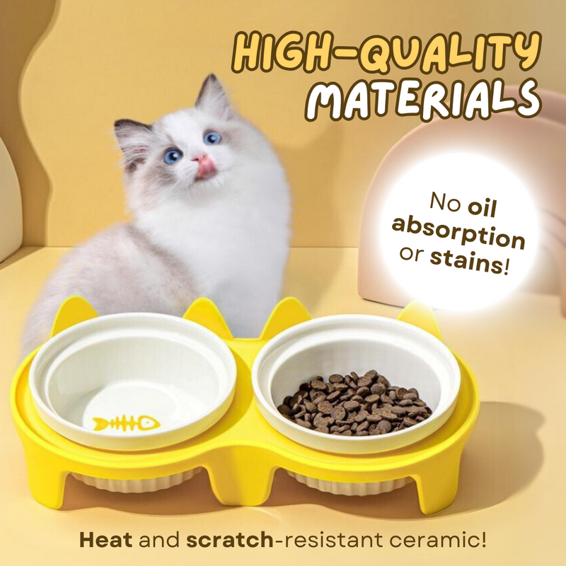 Elevated Ceramic Cat Bowl - Shop for less