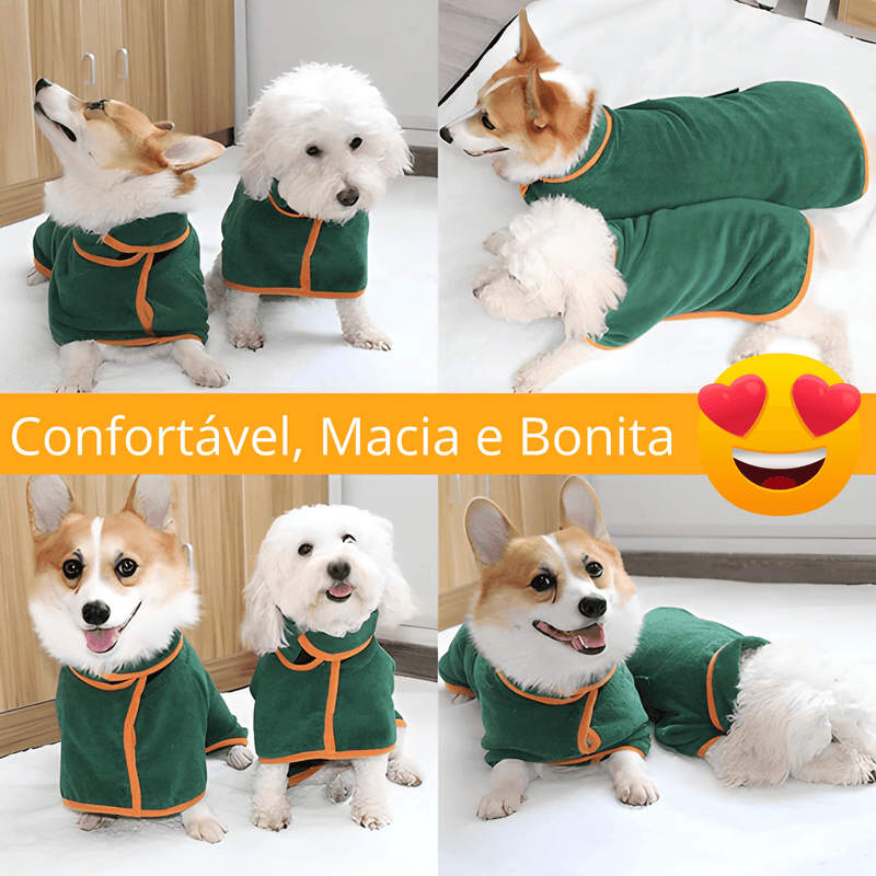 Pet Bathrobe for Dogs - Dry Soft™ - Shop for less