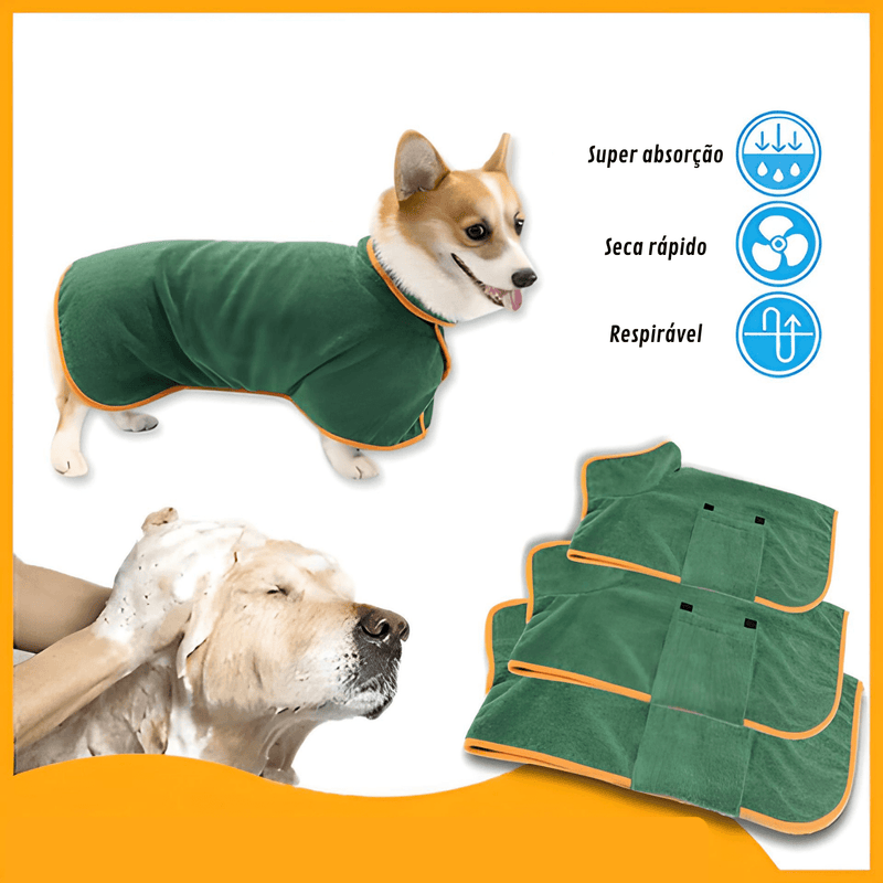 Pet Bathrobe for Dogs - Dry Soft™ - Shop for less