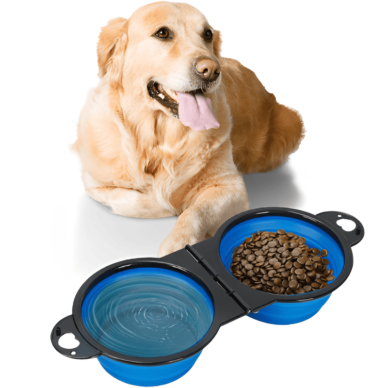 Portable and Retractable Dog Feeder and Drinker - Shop for less