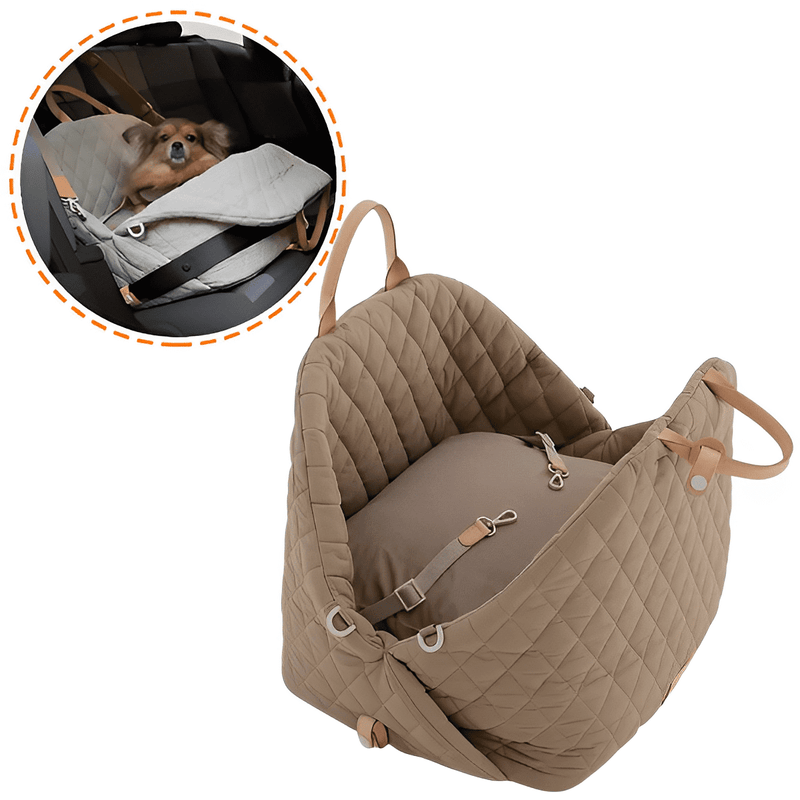 Car Seat and Luxury Carry Bag for Dog 2 in 1 - Chic Paw - Shop for less