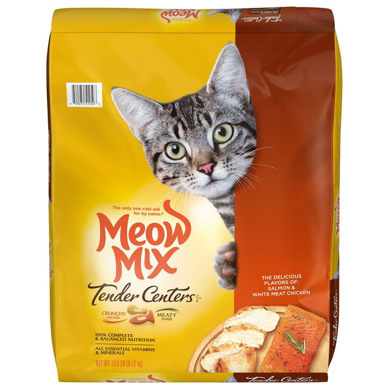 Tender Centers Salmon & White Meat Chicken Dry Cat Food, 13.5 Pounds - Shop for less