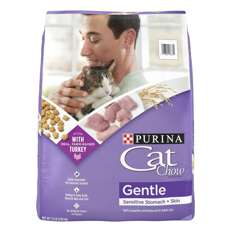 Purina Gentle Sensitive Stomach and Skin Dry Cat Food, Whole Grain, 3.15 Lb Bag - Shop for less