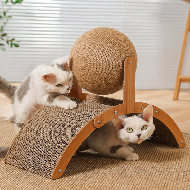 2 in 1 Cat Scratcher - Bridge Ball - Shop for less