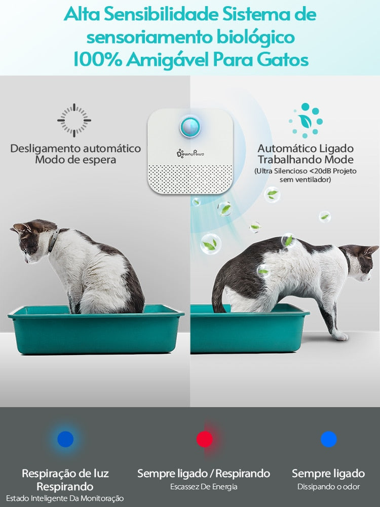 Air Purifier and Deodorizer with Litter Box - Downy Paws - Shop for less