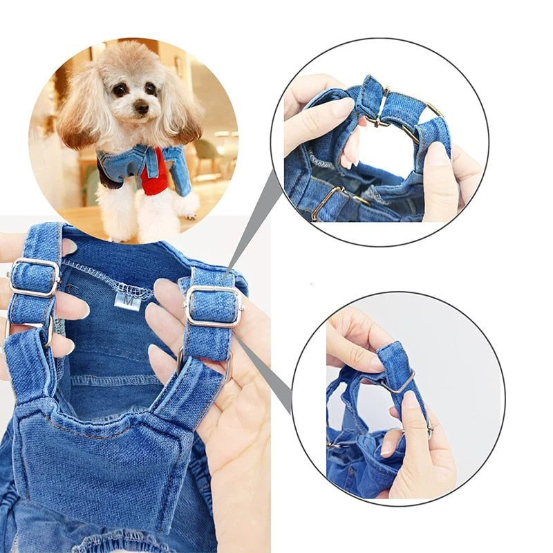 Denim Overalls for Dogs - Shop for less