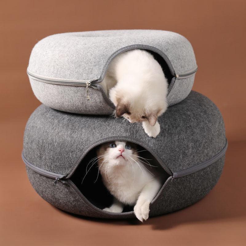 Wool Felt Cave Tunnel Walk for Cats - Shop for less