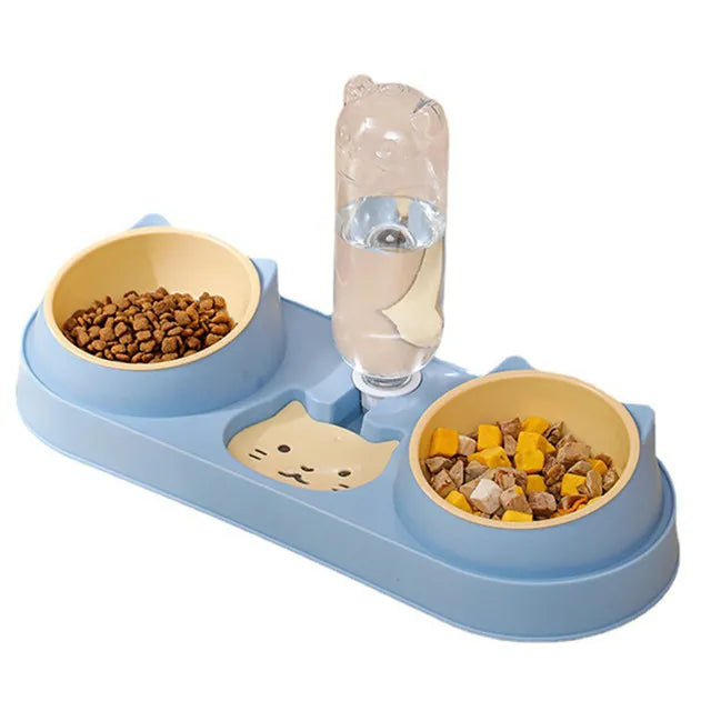 Ergonomic Feeder and Drinker for Cats 3 in 1 - Shop for less