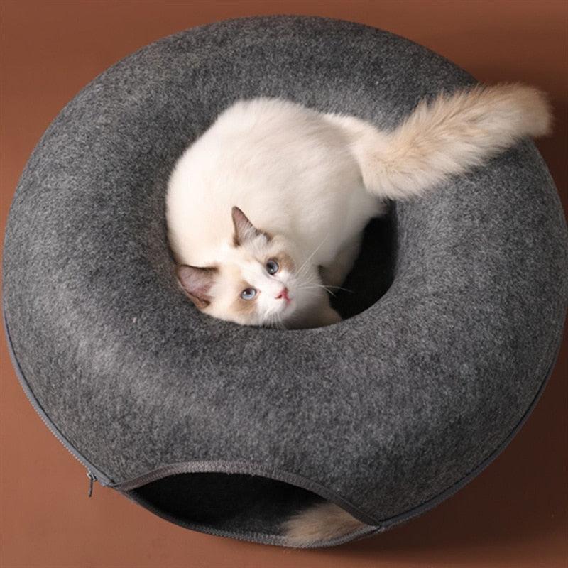 Wool Felt Cave Tunnel Walk for Cats - Shop for less