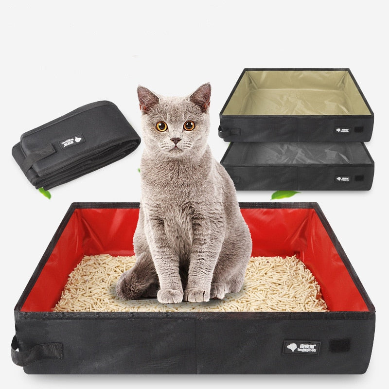 Cat Litter Box - Portable and Foldable - Shop for less