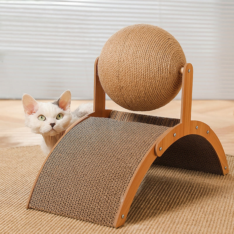 2 in 1 Cat Scratcher - Bridge Ball - Shop for less