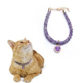 Crystal Necklace for Cats with Heart Pendant - Sweet Cat - Shop for less