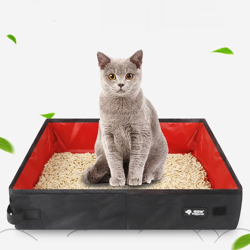 Cat Litter Box - Portable and Foldable - Shop for less