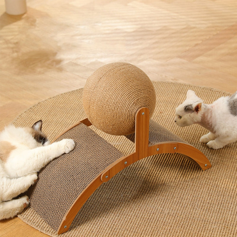 2 in 1 Cat Scratcher - Bridge Ball - Shop for less