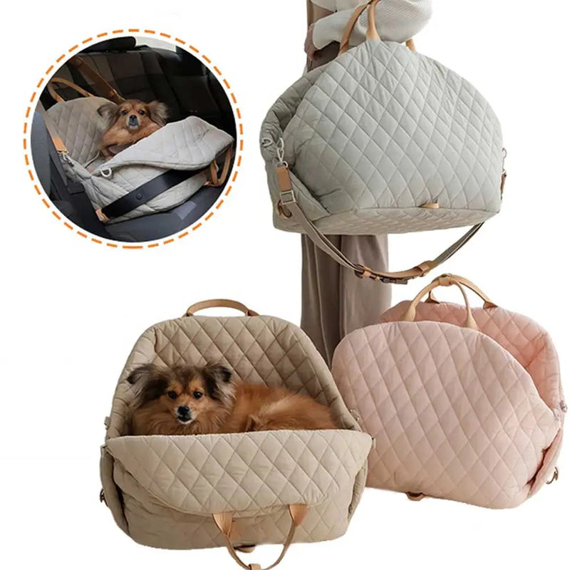 Car Seat and Luxury Carry Bag for Dog 2 in 1 - Chic Paw - Shop for less