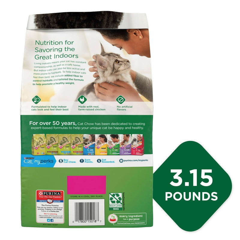 Purina Indoor Dry Cat Food, Hairball + Healthy Weight, 3.15 Lb. Bag - Shop for less