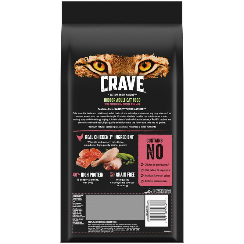 Grain Free Indoor Adult Dry Cat Food with Protein from Chicken & Salmon, 2 Lb. Bag - Shop for less