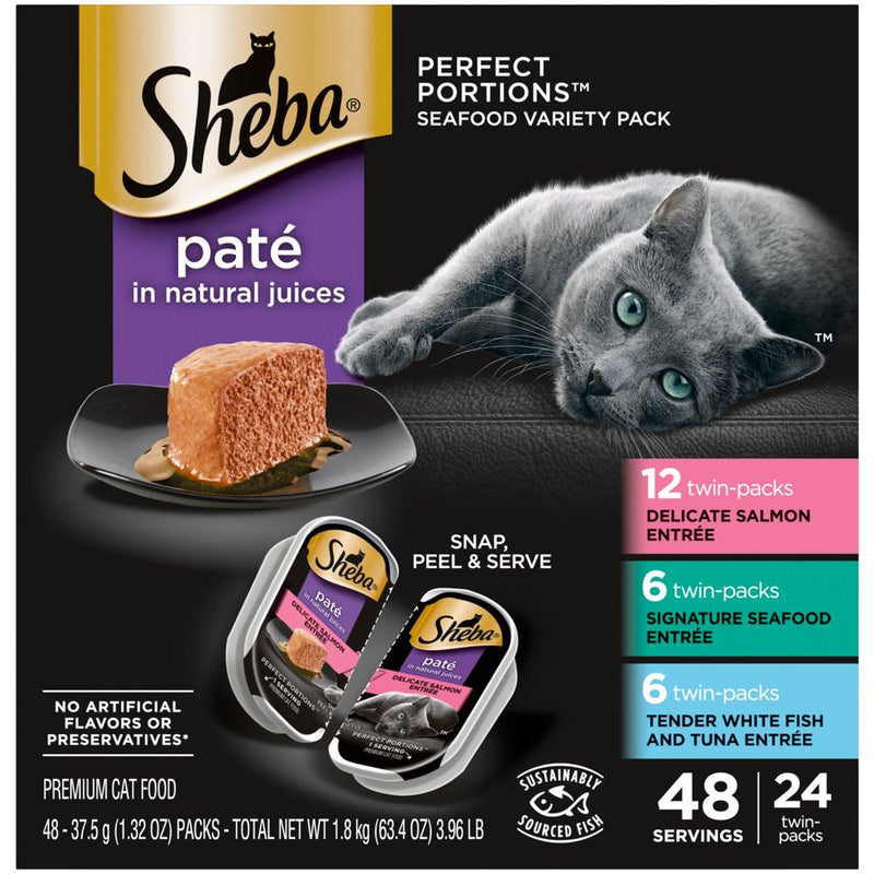 Perfect Portions Pate Wet Cat Food Variety Pack, 1.32 Oz (24 Pack) - Shop for less