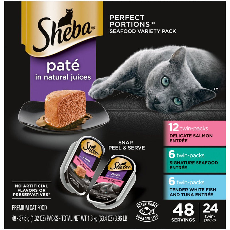 Perfect Portions Pate Wet Cat Food Variety Pack, 1.32 Oz (24 Pack) - Shop for less