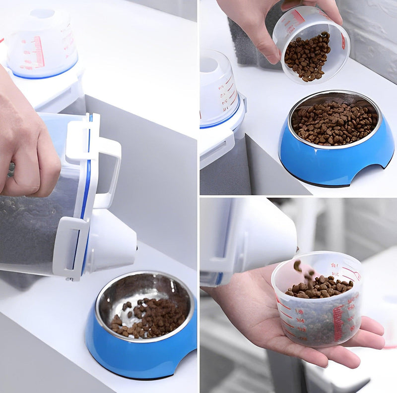 Pet food dispenser and storage unit - Buy 1 and get 2 - Shop for less