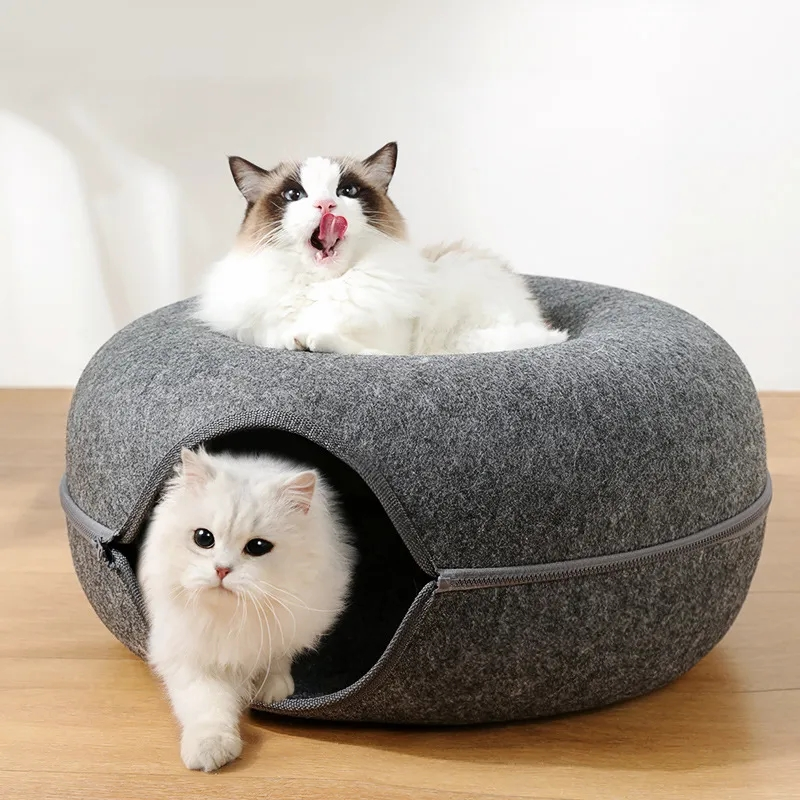 Wool Felt Cave Tunnel Walk for Cats - Shop for less